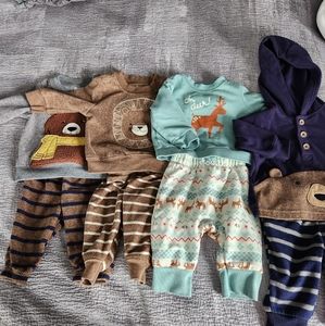 Matching Set Bundle 0-3 Fleece Lot